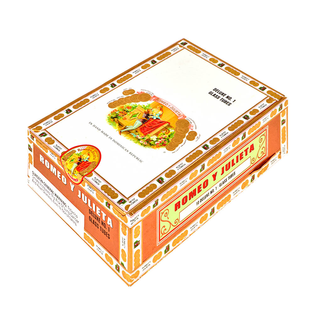 Romeo Y Julieta 1875 Deluxe 1 Glass Tubes Cigars Box of 10 4