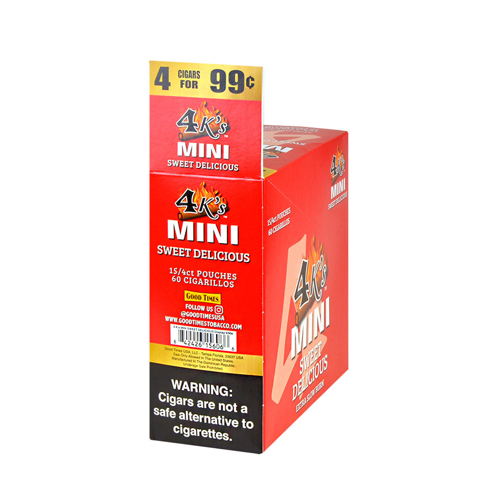 4 Kings Mini Cigarillos 4 For 99c 15 Packs of 4 Sweet Delicious 2