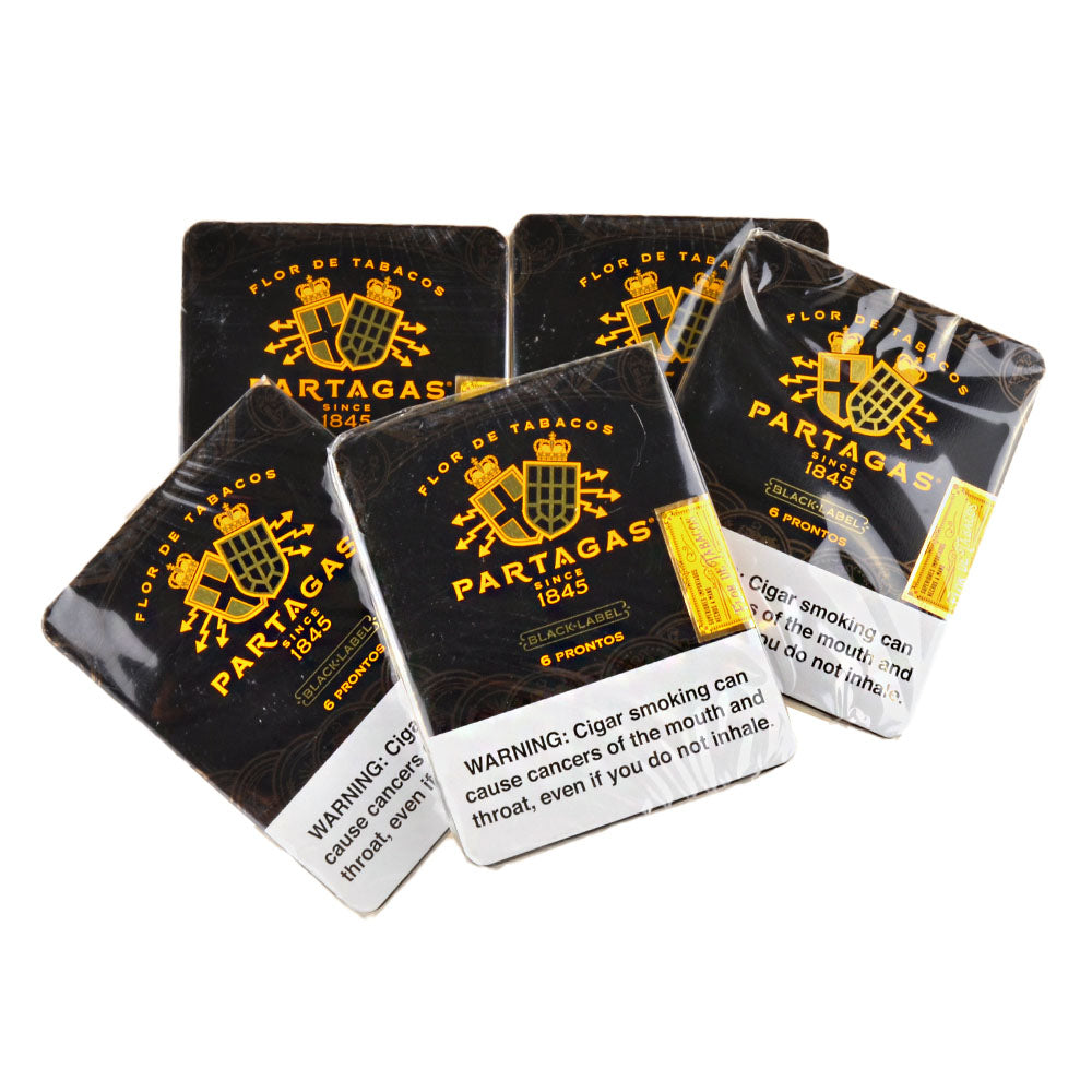 Partagas Black Label Prontos Cigars 5 Packs 6 3