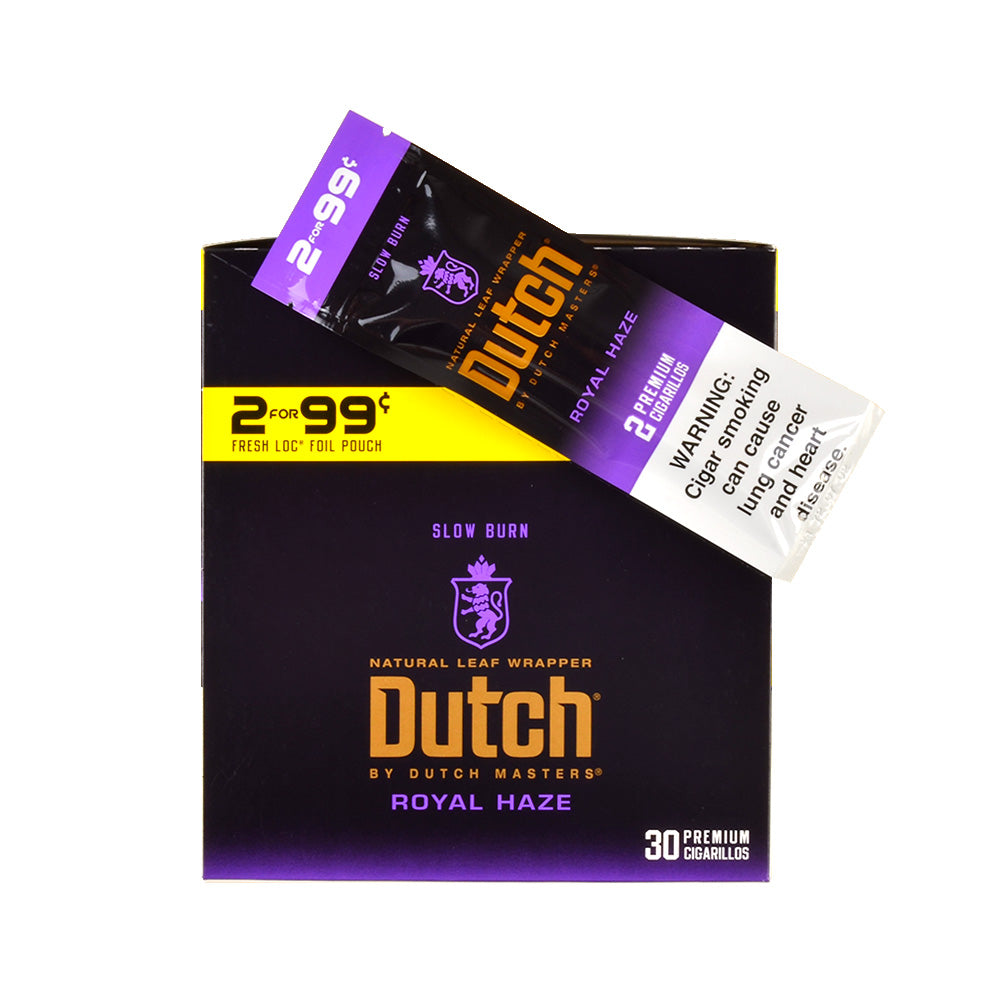 Dutch Masters Foil Royal Haze 99 Cent Cigarillos 30 Packs of 2 4