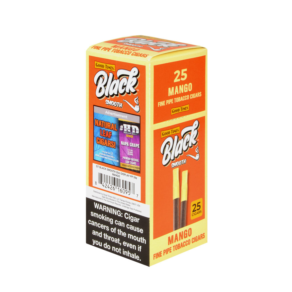 Good Times Black & Smooth Cigars 59 Cents Box of 25 Mango 2