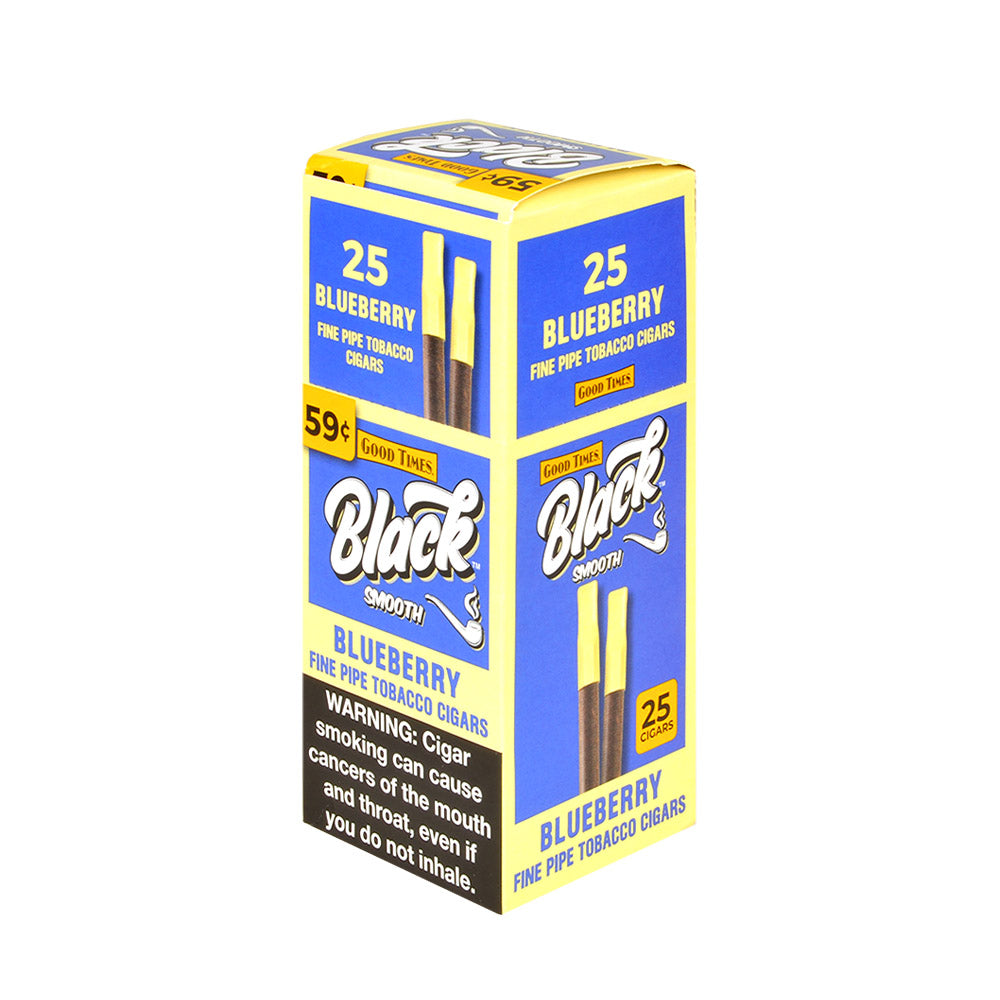 Good Times Black & Smooth Cigars 59 Cents Box of 25 Blueberry 1