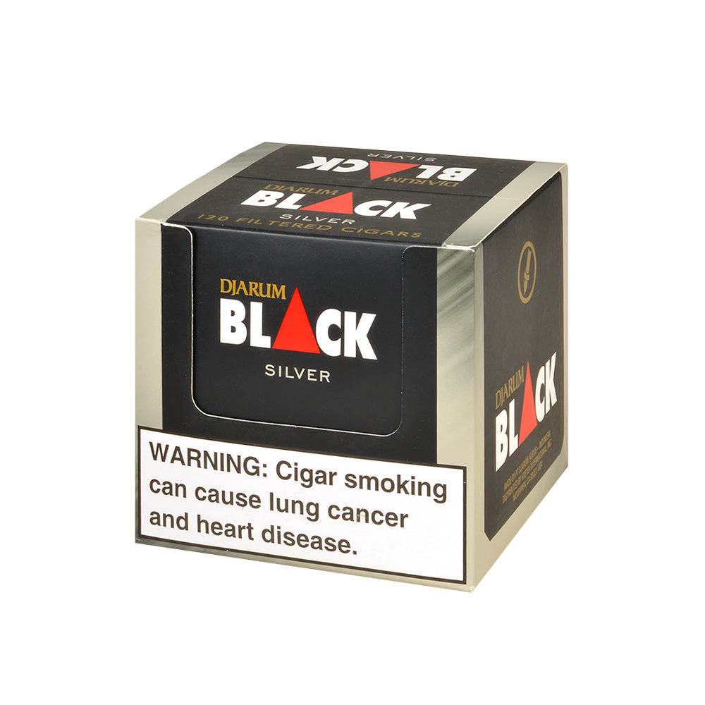 Djarum Black Silver (Ultra Smooth) Filtered Cigars 10 Packs of 12 3
