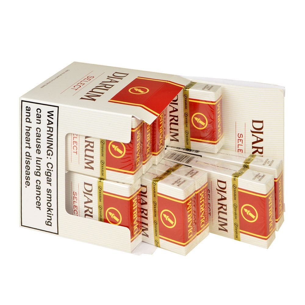 Djarum Mild (Select) Filtered Cigars 10 Packs of 12 3