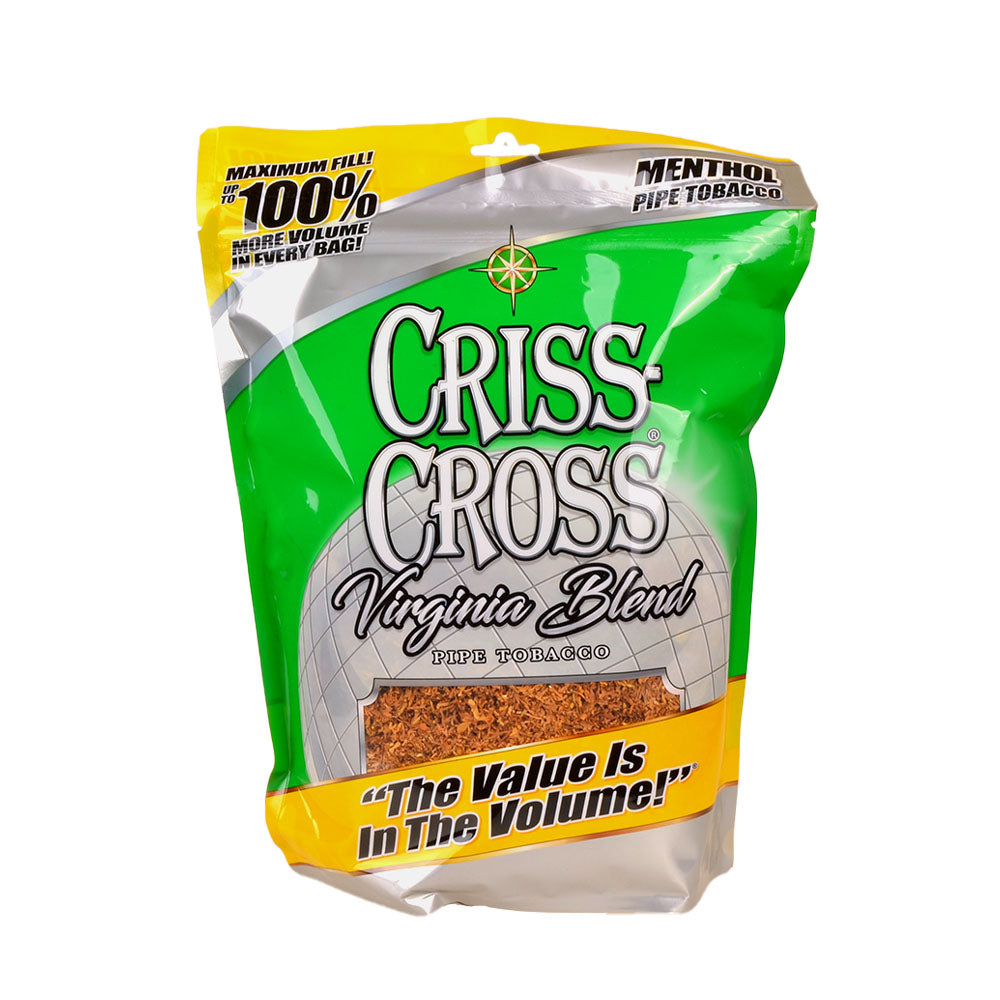 Criss Cross Virginia Blend Menthol Pipe Tobacco 8 oz. Bag 1