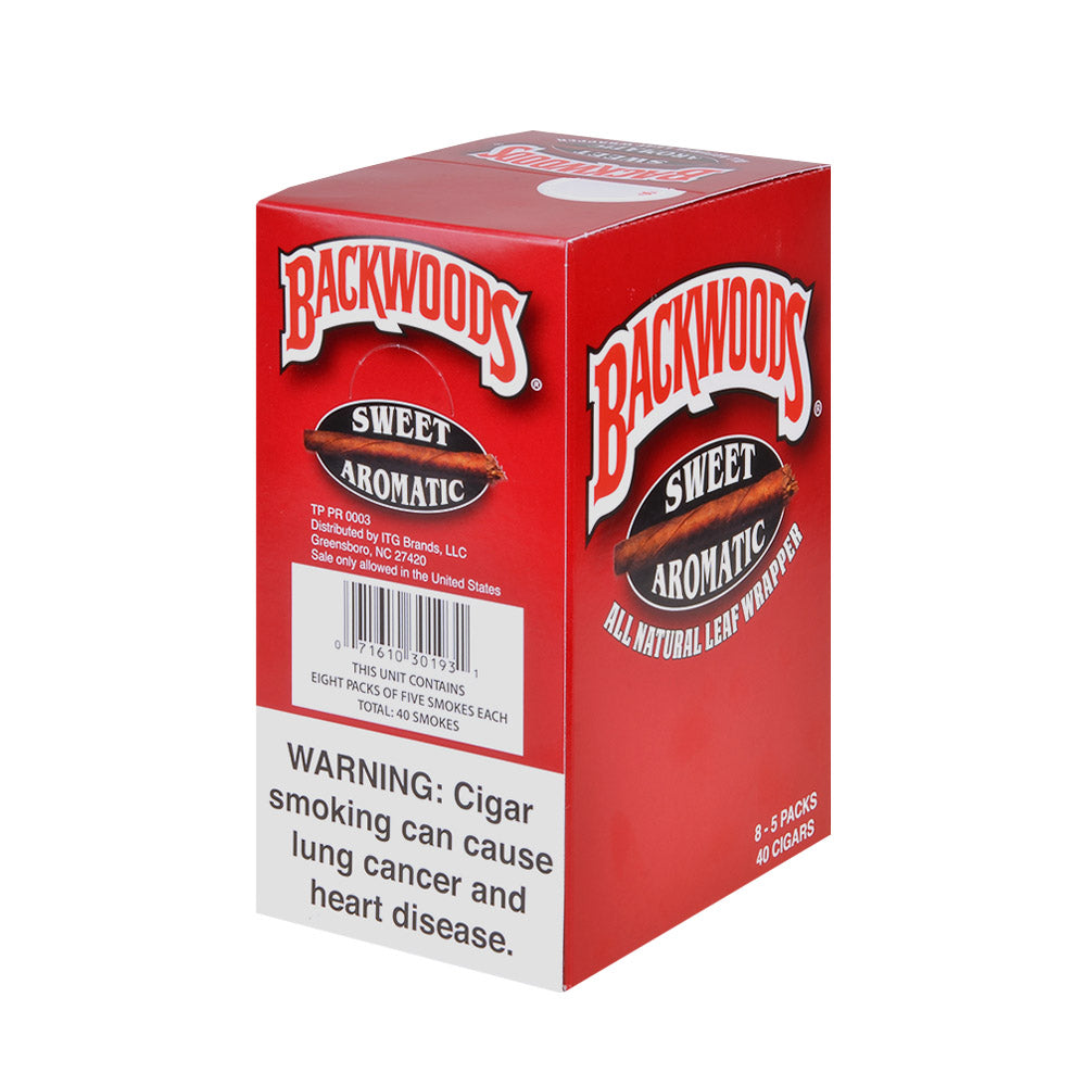Backwoods Sweet Aromatic Natural Cigars 8 Packs of 5 2