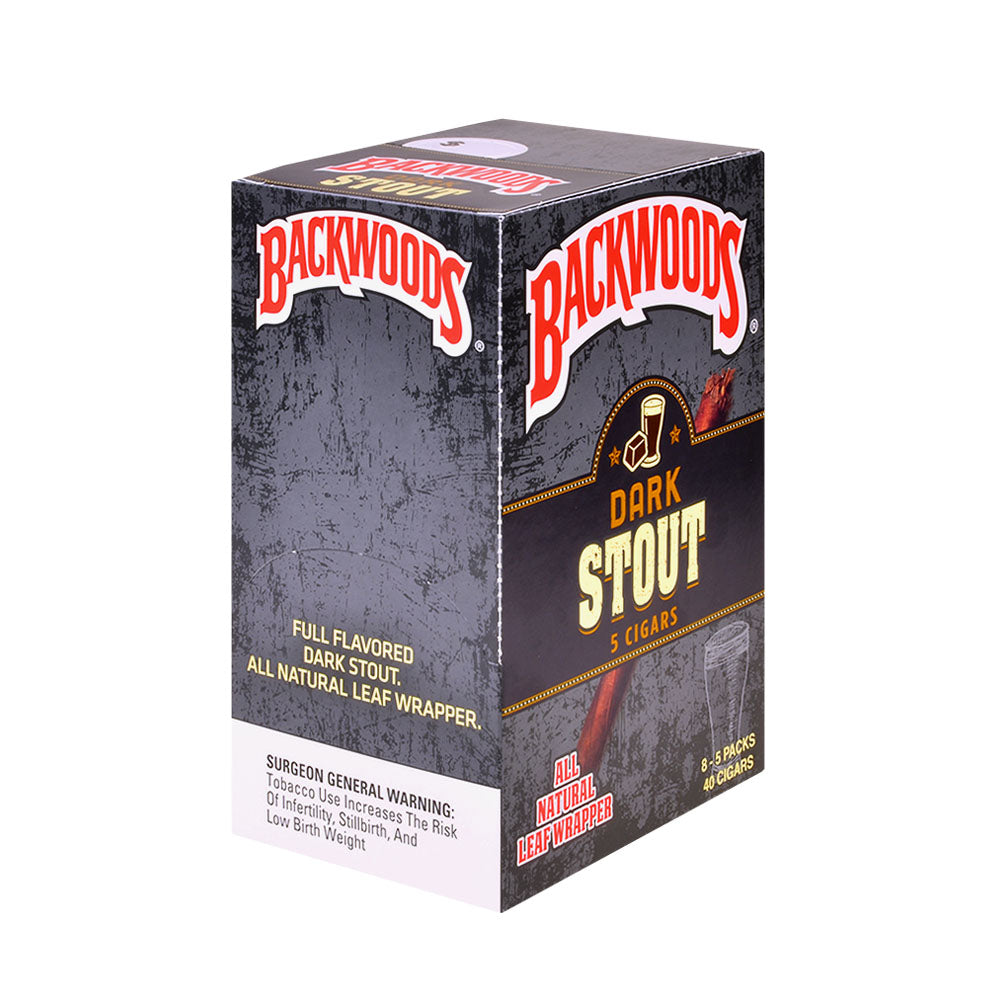 Backwoods Dark Stout Cigars 8 Packs of 5 1