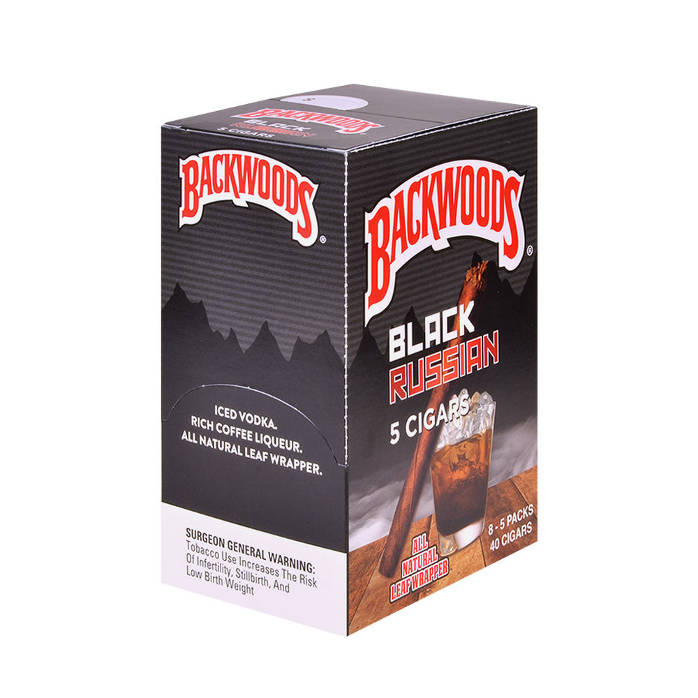 Backwoods Black Russian Cigars 8 Packs of 5 1