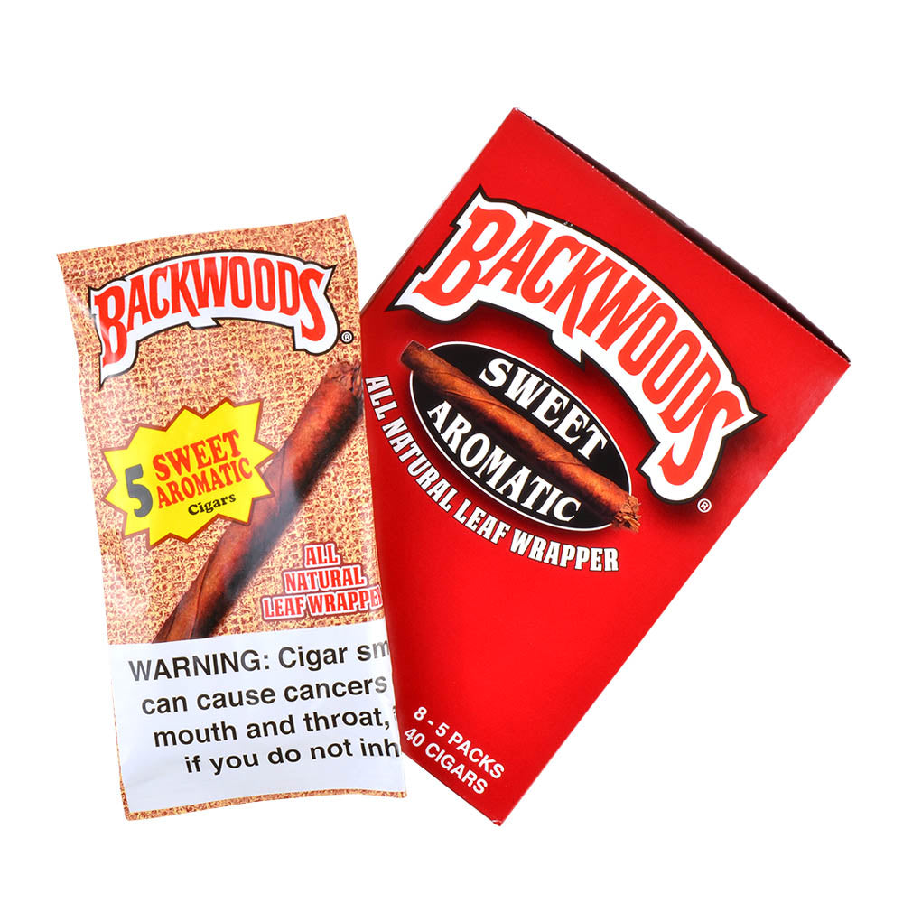 Backwoods Sweet Aromatic Natural Cigars 8 Packs of 5 3