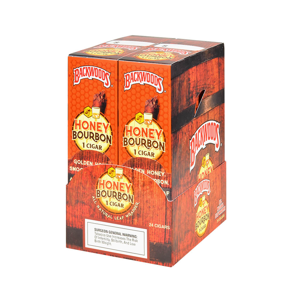 Backwoods Singles Honey Bourbon Cigars Pack of 24 1