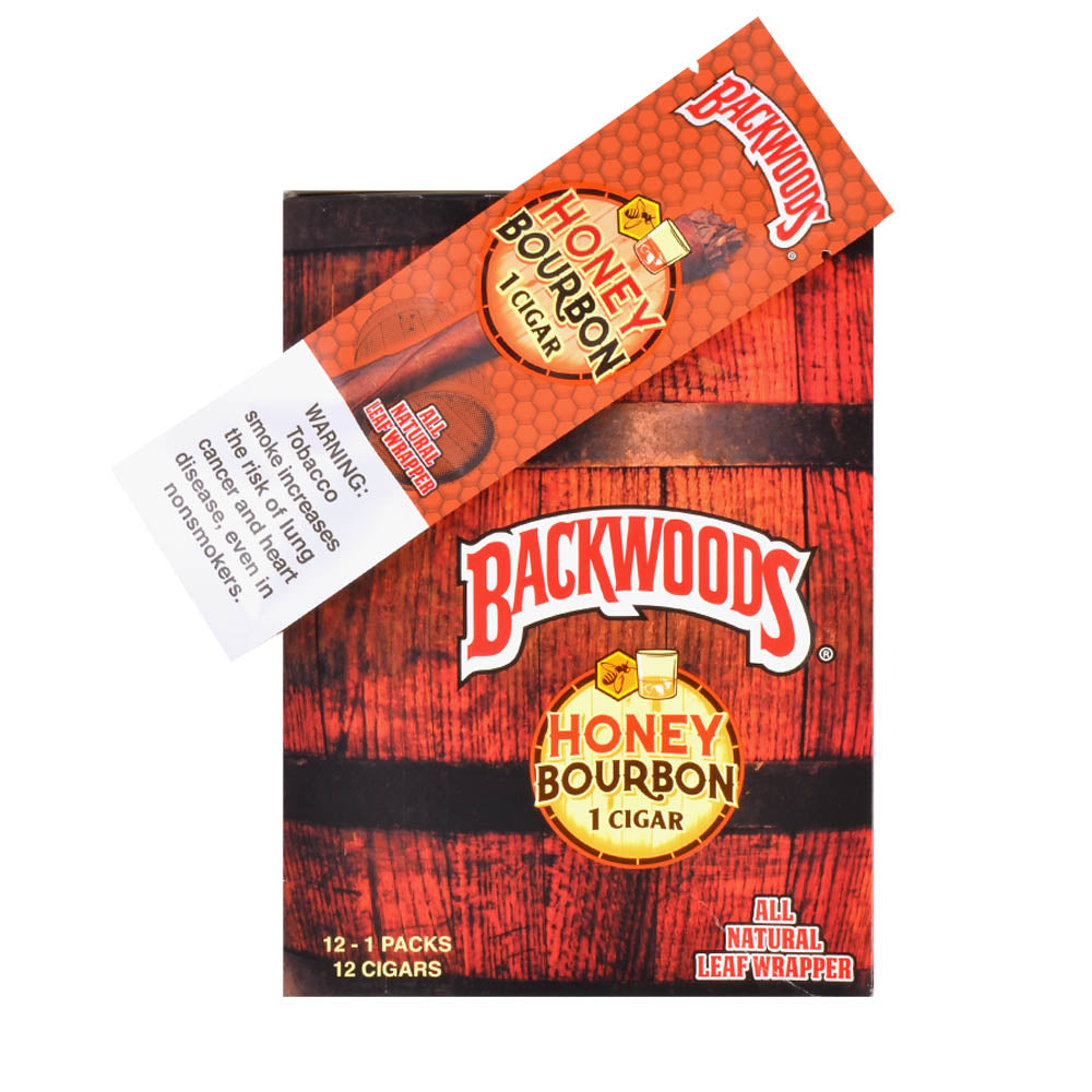 Backwoods Singles Honey Bourbon Cigars Pack of 24 3