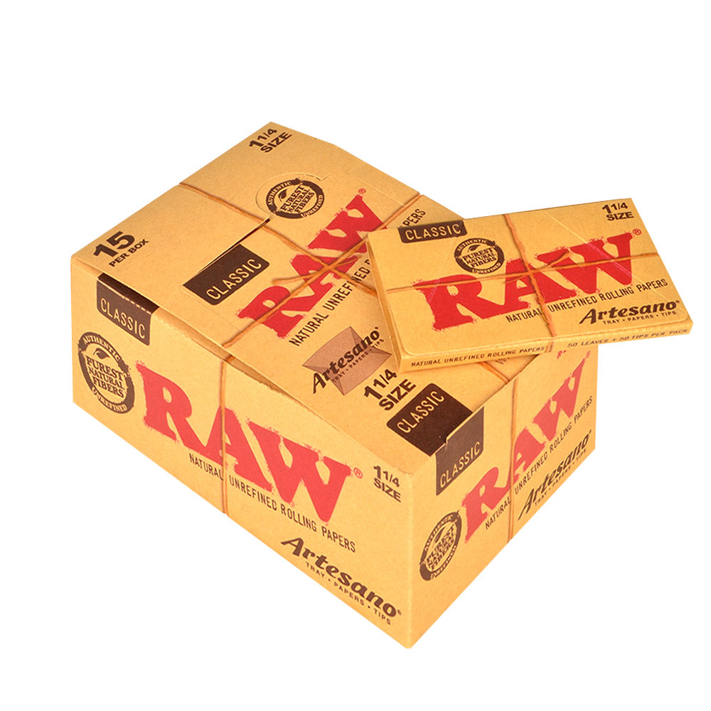 Raw Classic Papers Artesano 1 1/4 Pack of 15 2