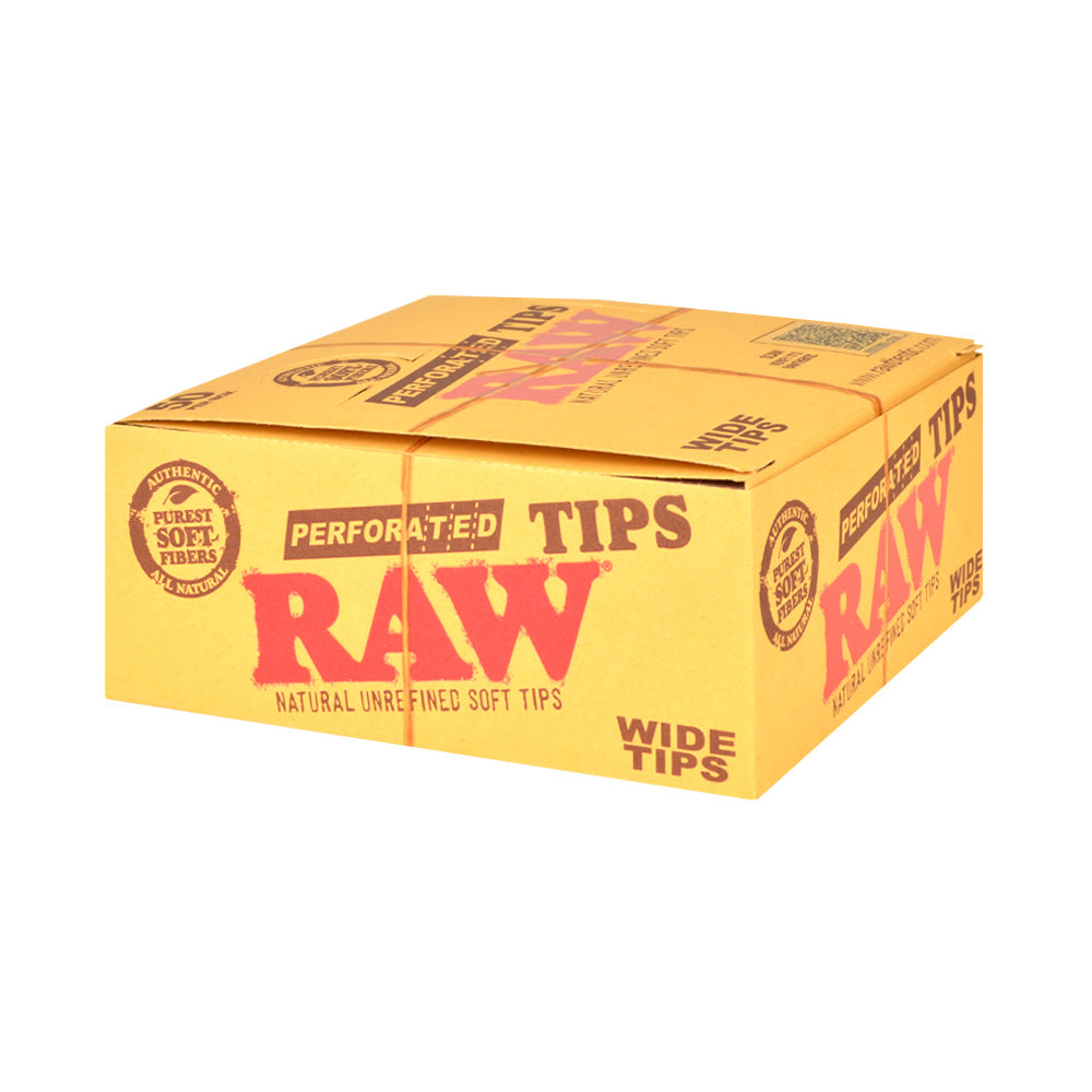 RAW Hеmp & Cotton Wide Perforated Filter Tips Pack of 50 2