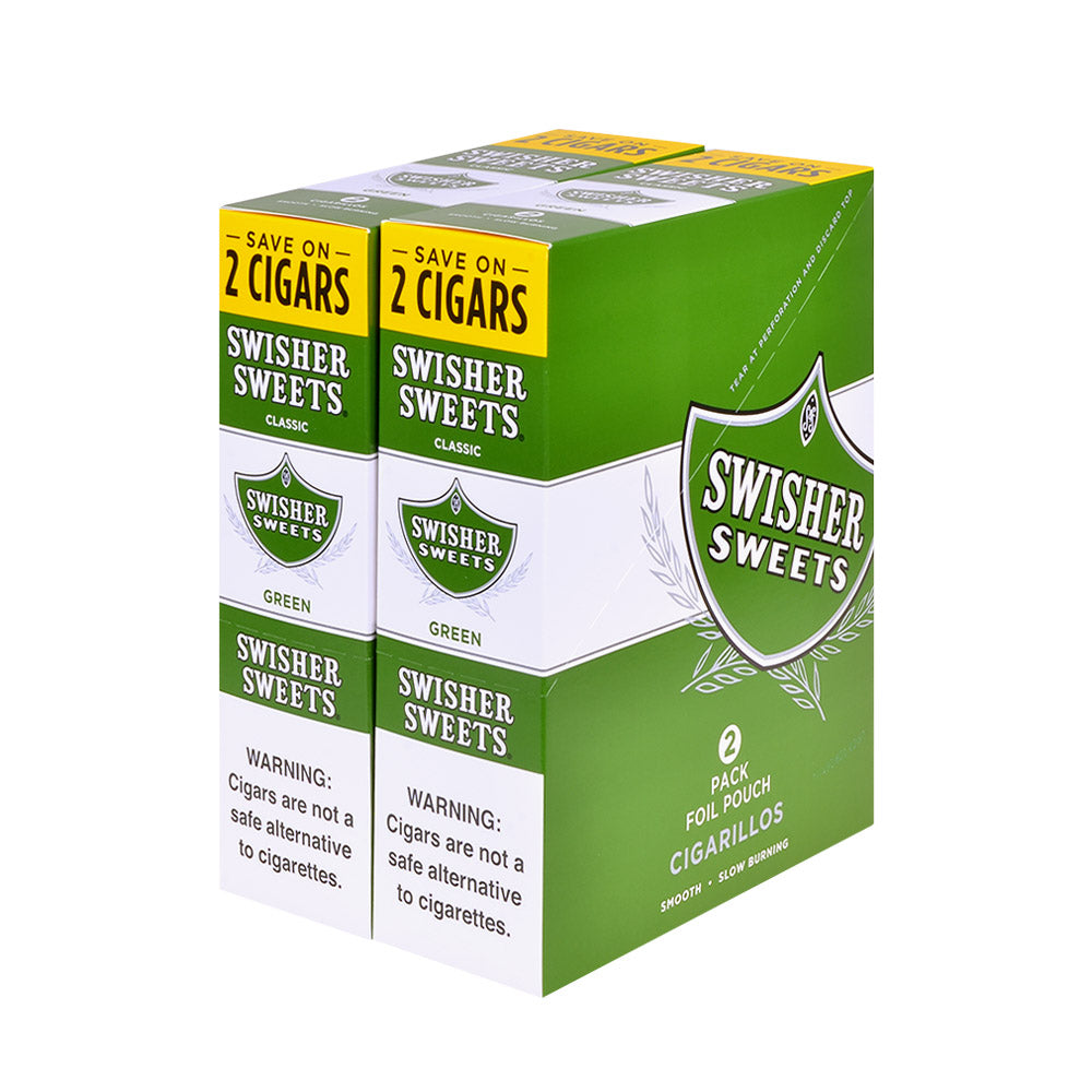 Swisher Sweets Cigarillos 30 Packs of 2 Cigars Green Sweet 1