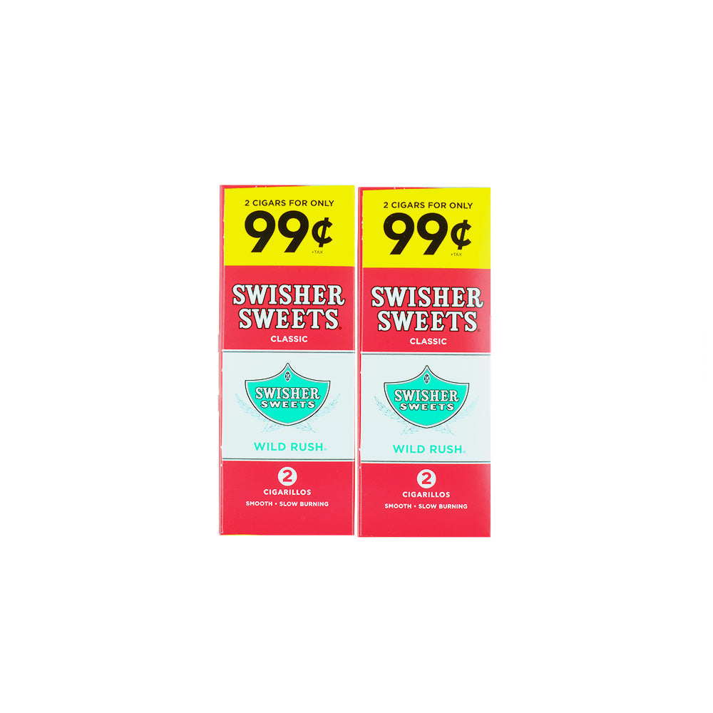 Swisher Sweets Cigarillos 99 Cent Pre Priced 30 Packs of 2 Cigars Wild Rush 3