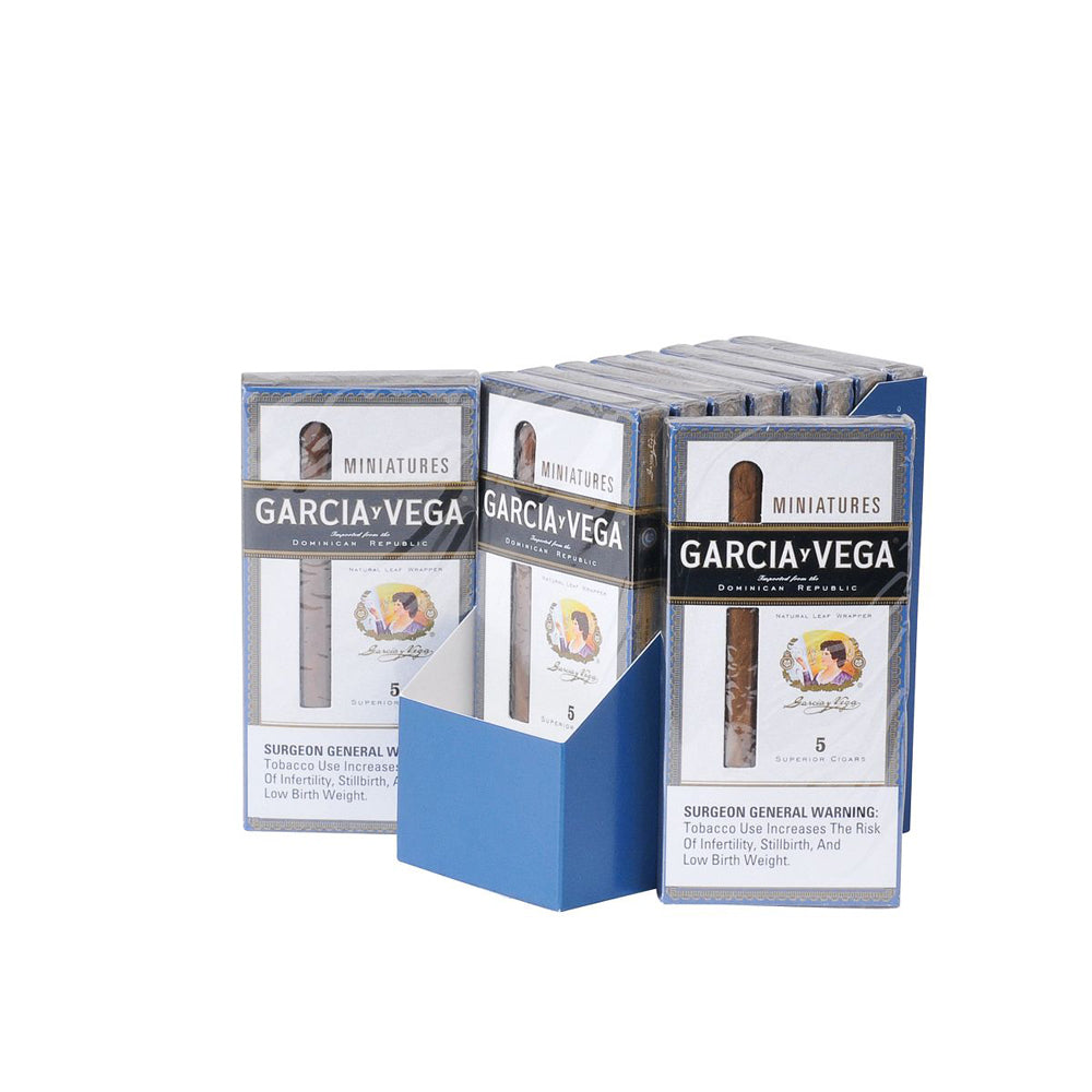 Garcia Y Vega Miniatures Cigarillos 10 Packs of 5 1