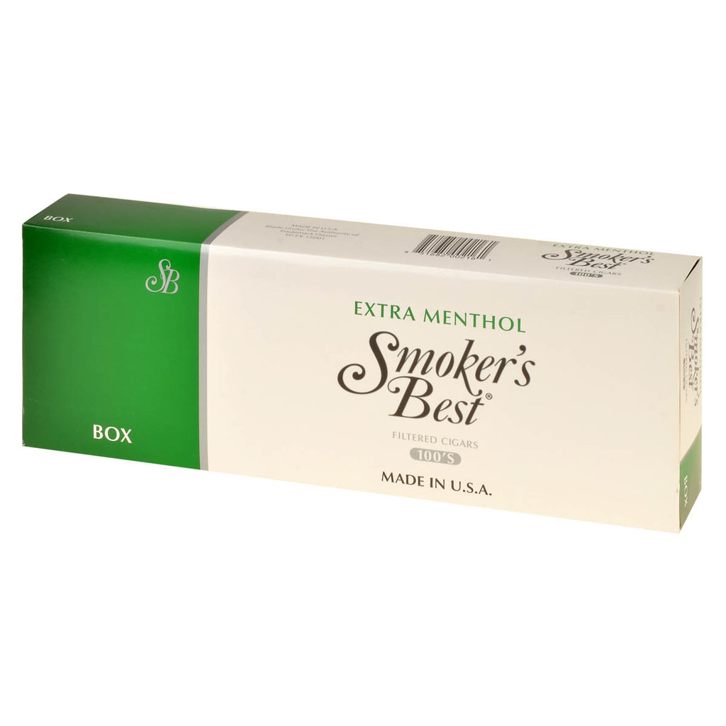 Smoker's Best Extra Menthol Filtered Cigars 10 Packs of 20 1