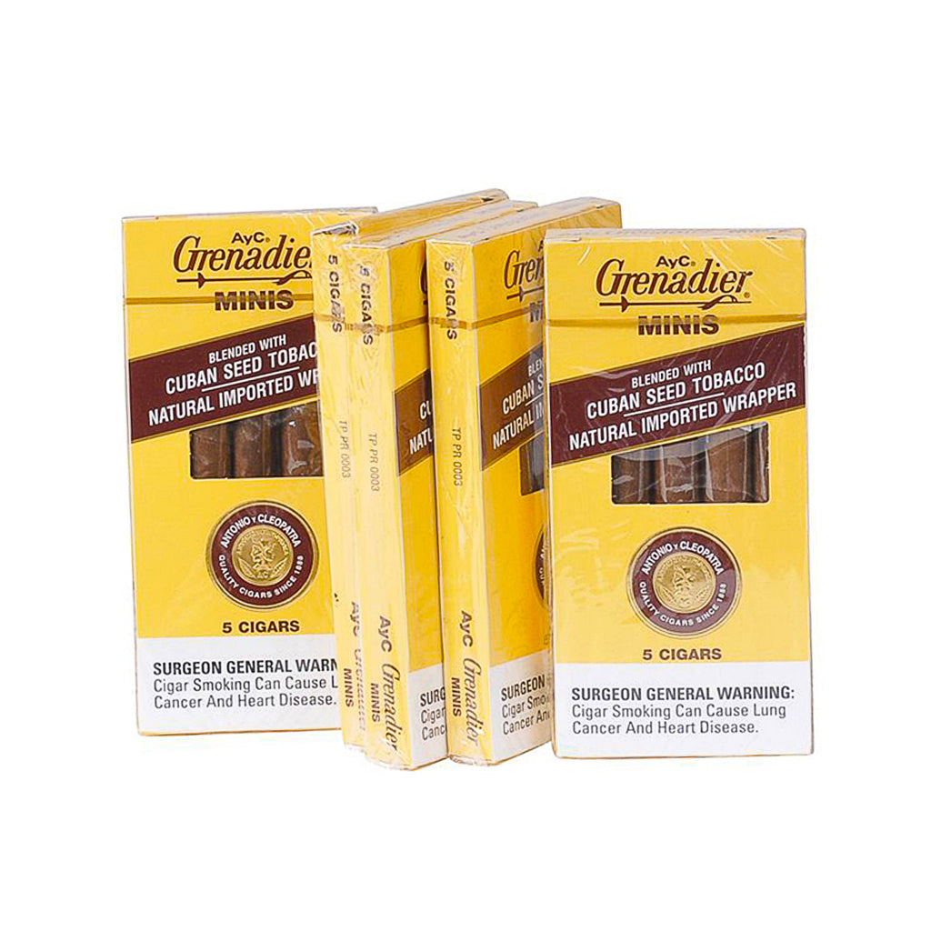 AyC Grenadier Minis Cigars 5 Packs Of 5 1