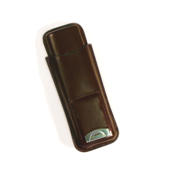 Cigar Case With Cutter Brown 1