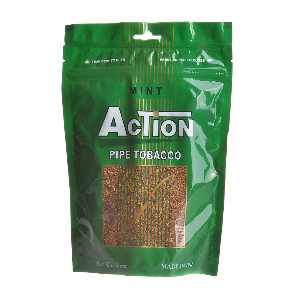 Action Mint Pipe Tobacco 6 oz. Bag 1