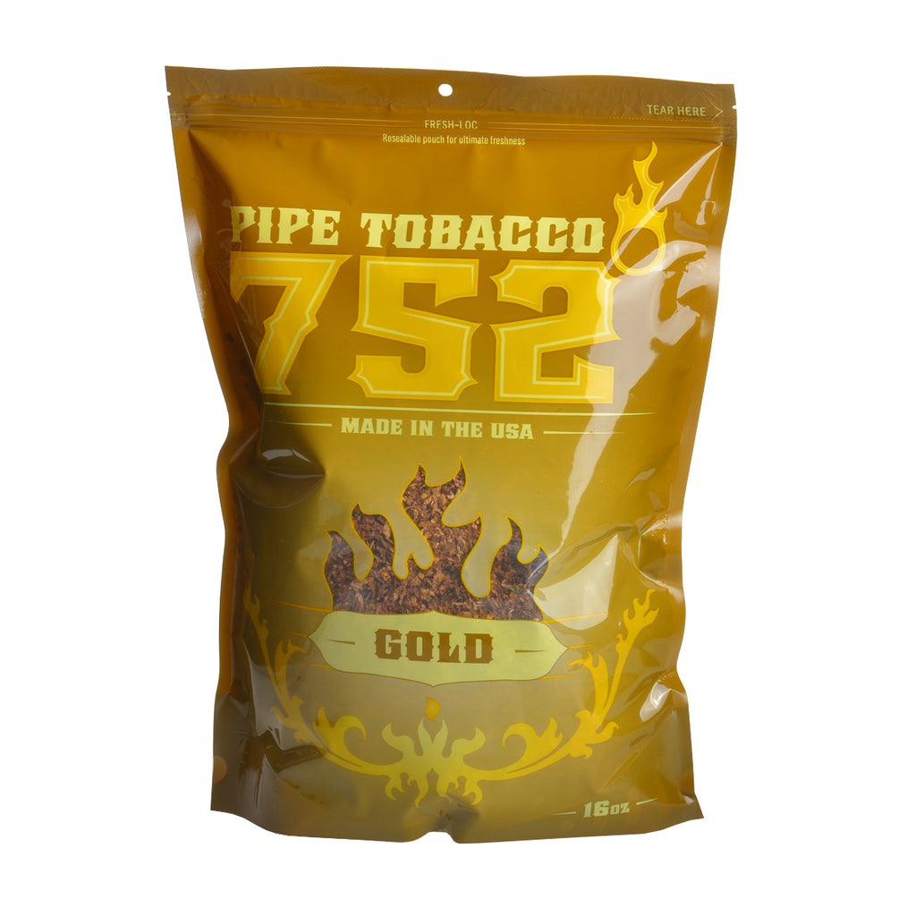 752 Gold Pipe Tobacco 16 oz. Bag 1