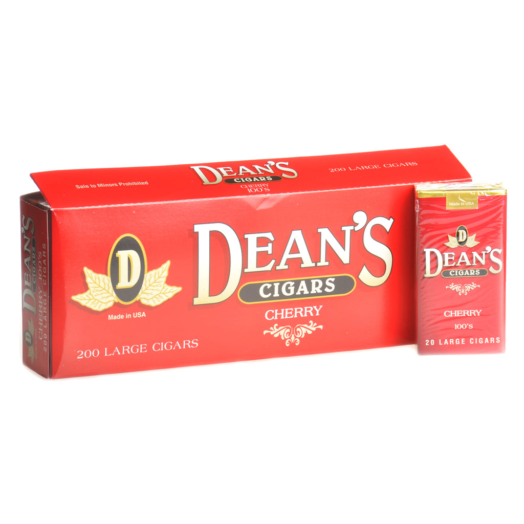 Deans Cherry Filtered Cigars 10 Packs of 20 1
