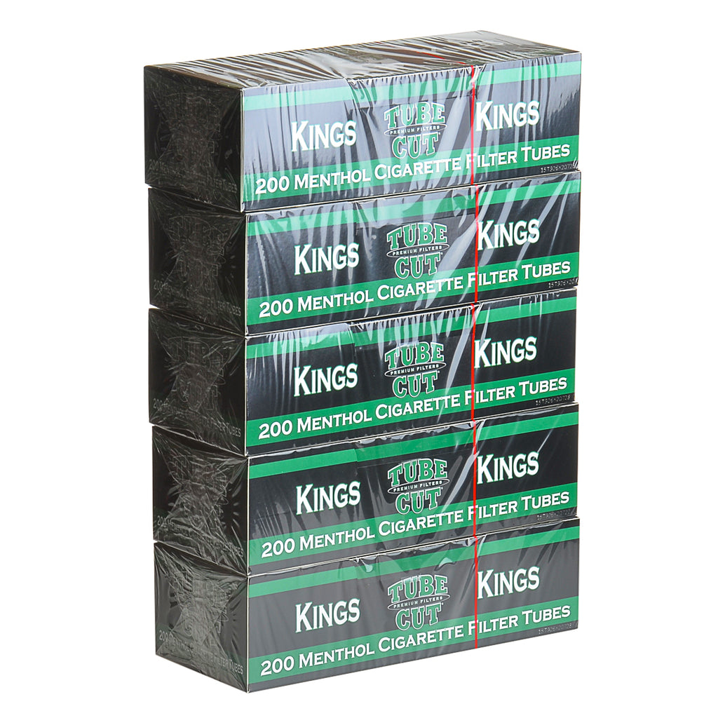 Gambler Tube Cut Filter Tubes King Size Menthol 5 Cartons of 200 1