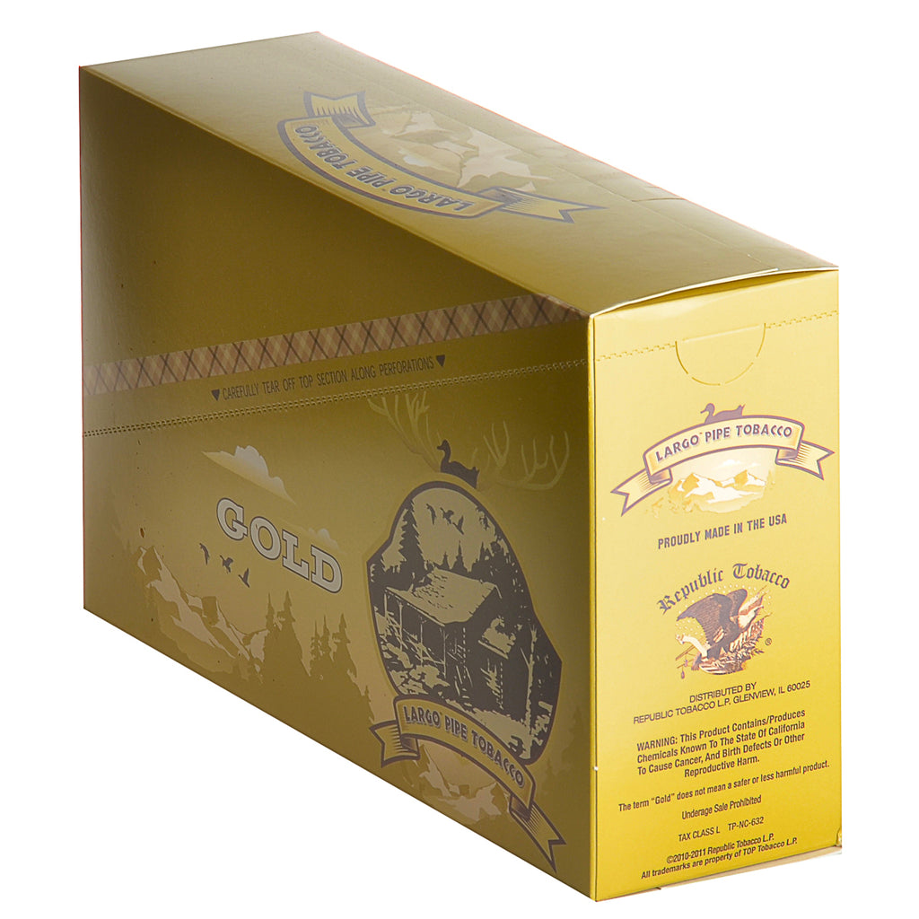 Largo Gold Pipe Tobacco 12 Pouches of 0.75 oz. 1