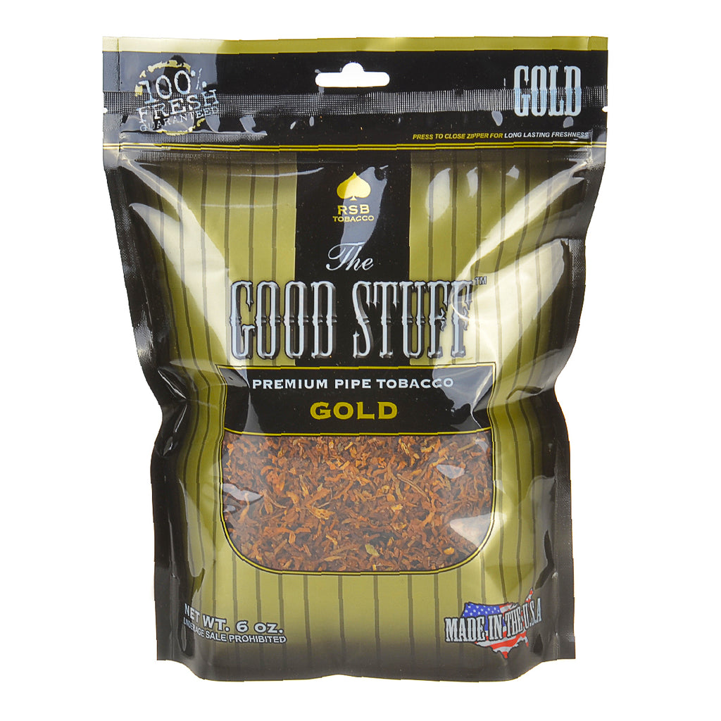 Good Stuff Gold Pipe Tobacco 6 oz. Bag 1