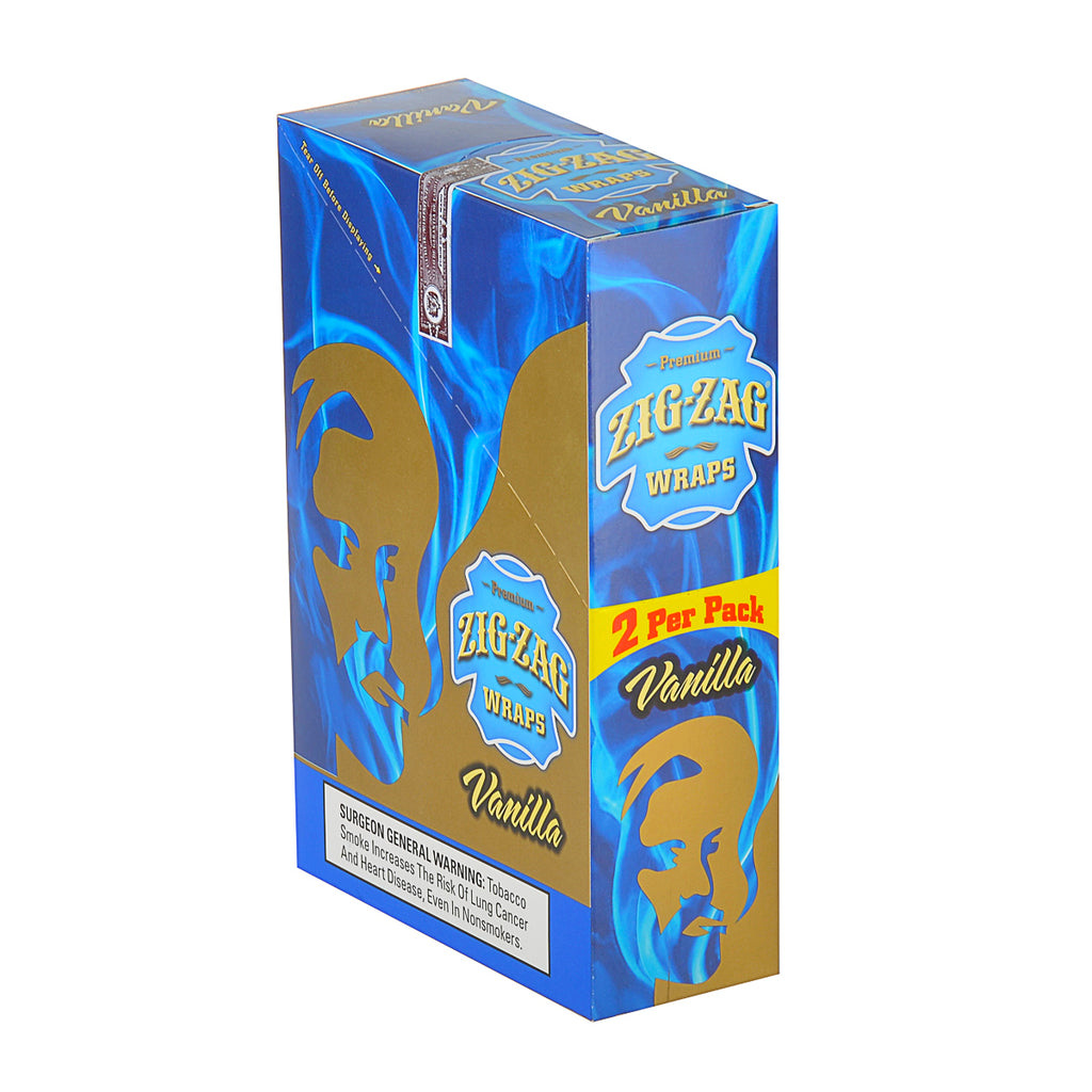 Zig Zag Wraps Premium Vanilla 25 Packs of 2 1