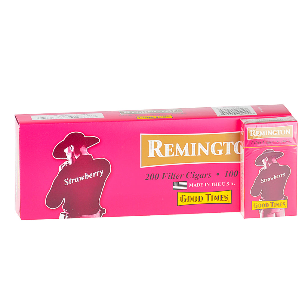 Remington Strawberry Filtered Cigars 10 Packs of 20 1