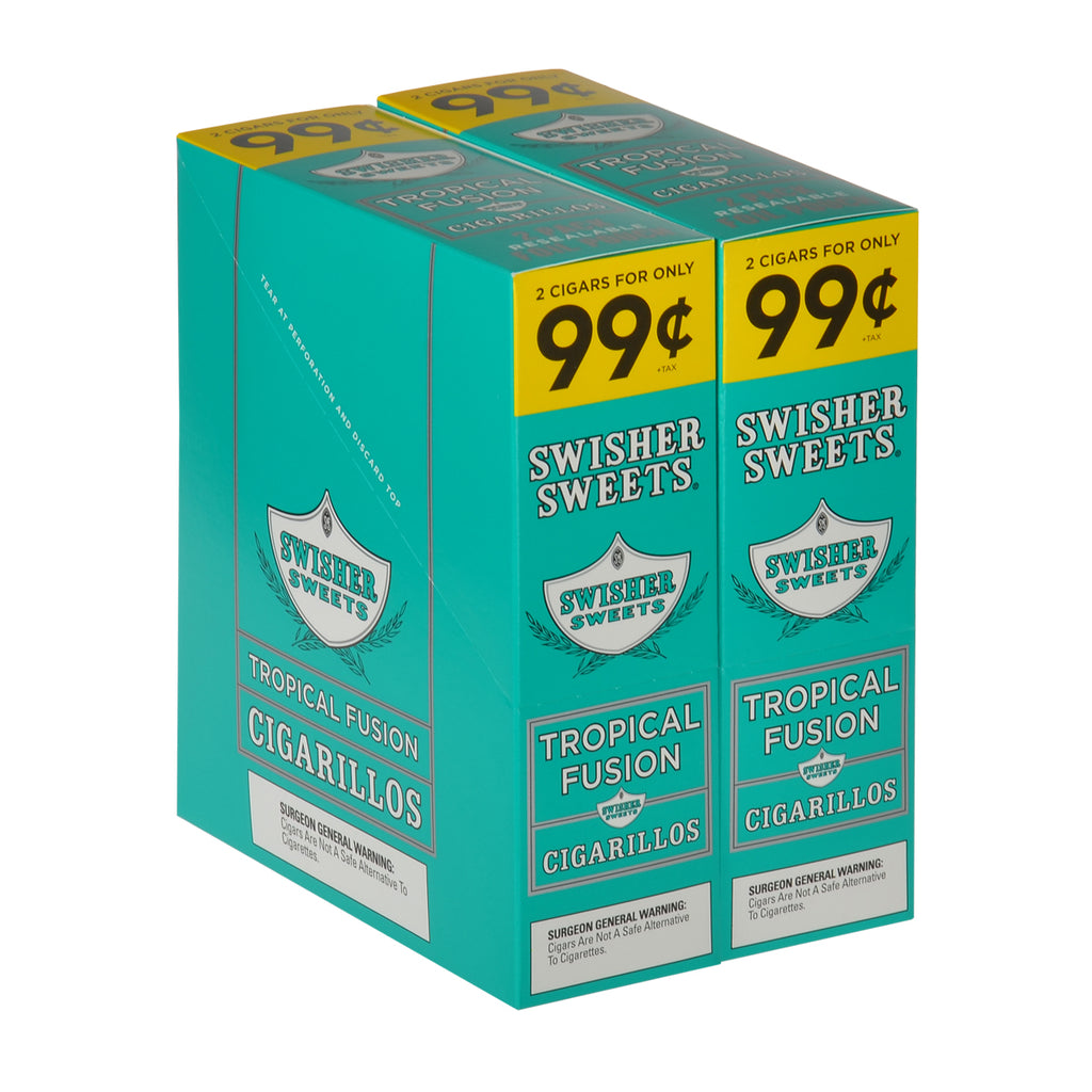 Swisher Sweets Cigarillos 99 Cent Pre Priced 30 Packs of 2 Cigars Tropical Fusion 4