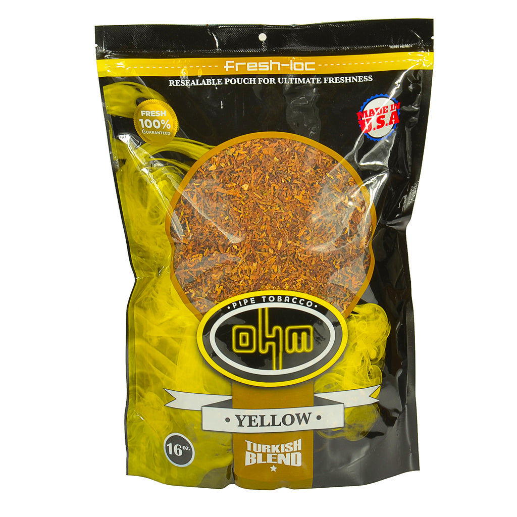 OHM Turkish Yellow Pipe Tobacco 16 oz. Bag 1