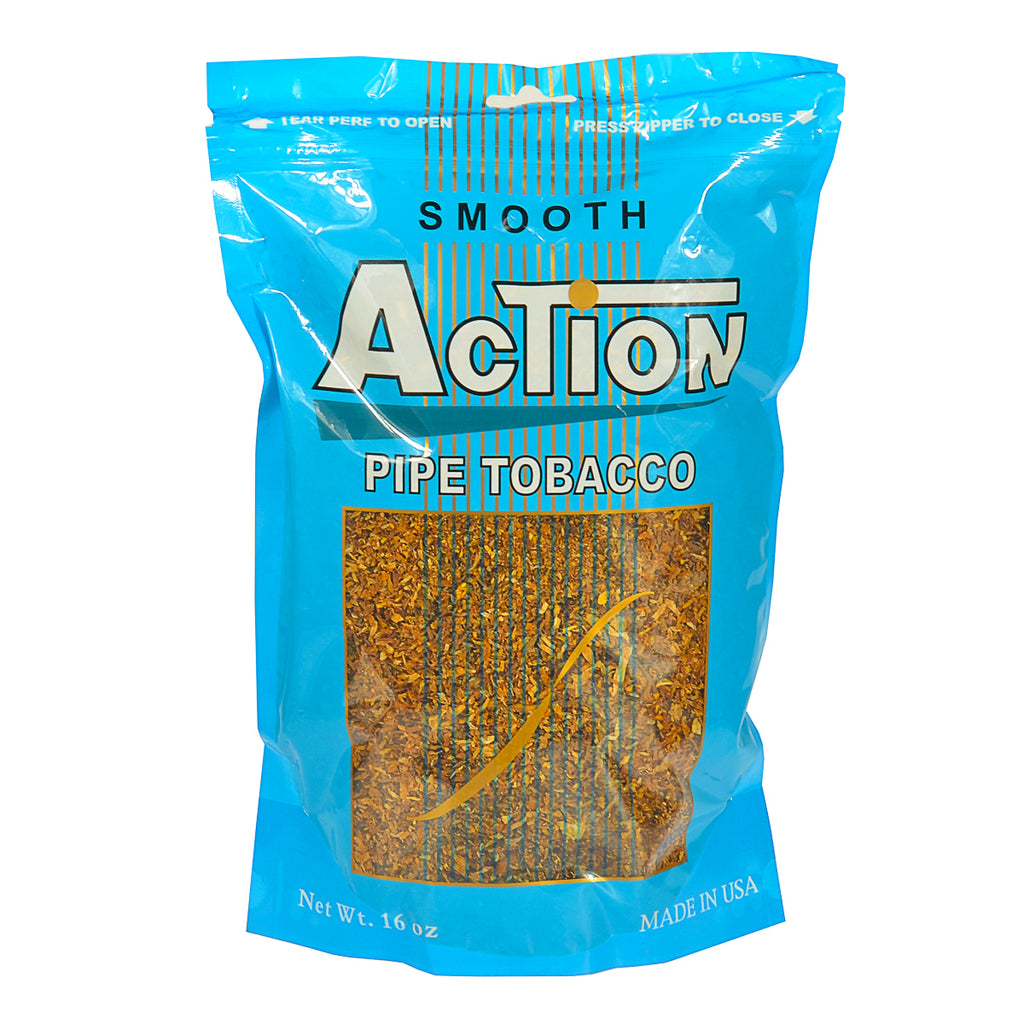 Action Smooth Pipe Tobacco 16 oz. Bag 1
