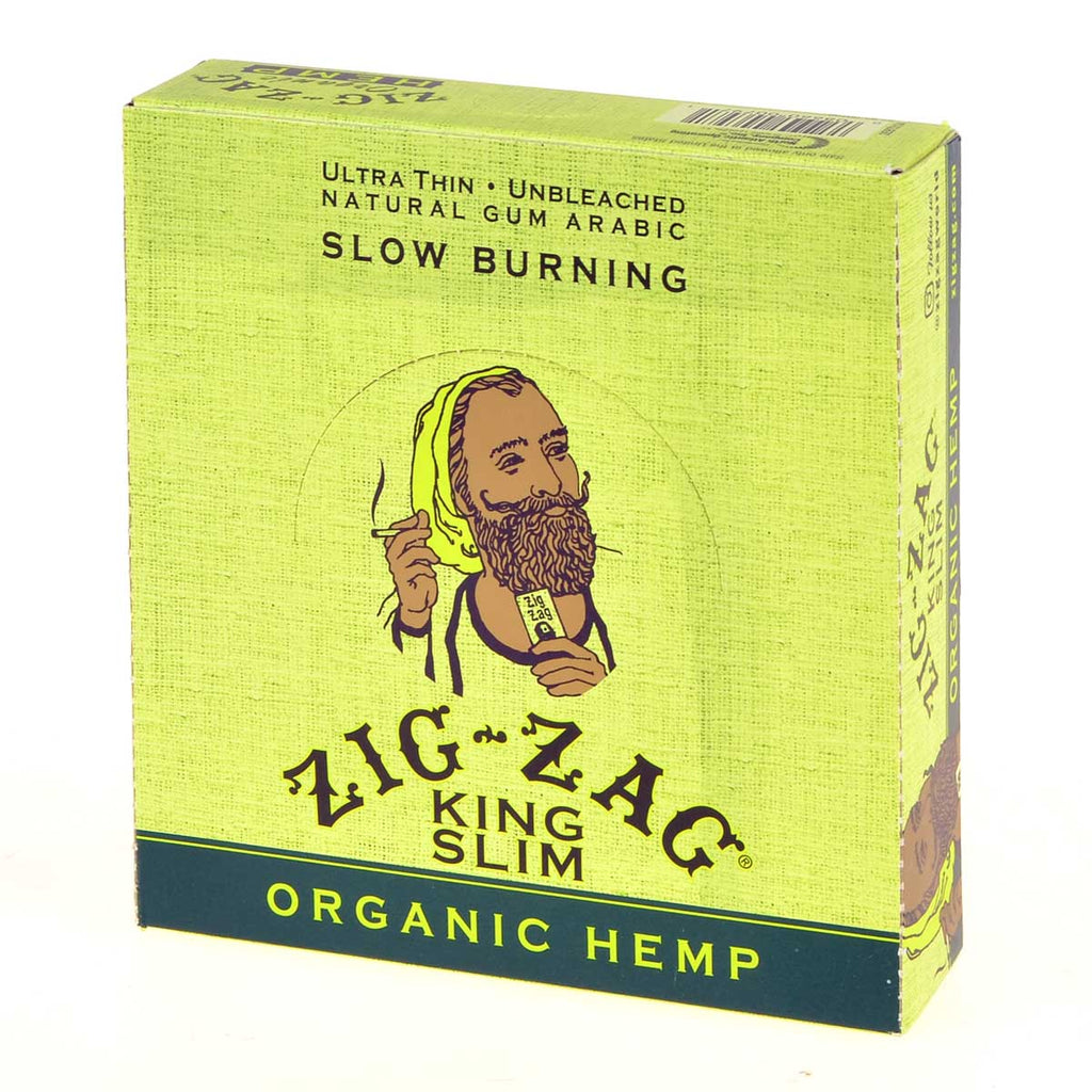 Zig Zag Organic Rolling Paper King Size Slim Pack of 24 1