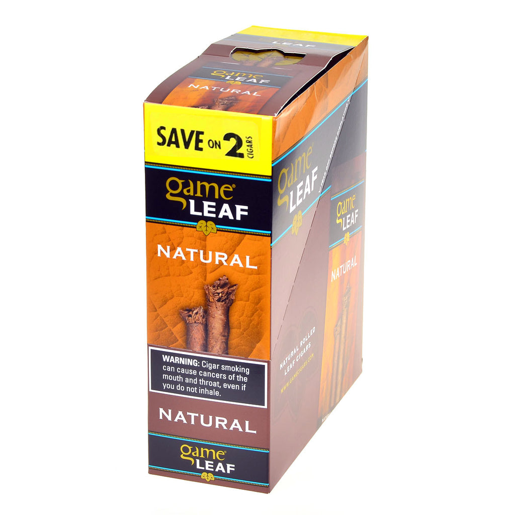 Game Leaf Natural Cigarillos 15 Pouches of 2 1