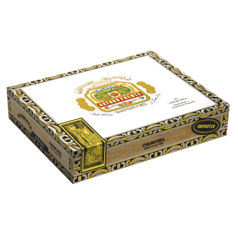 Arturo Fuente Churchill Maduro Cigars Box of 25 1