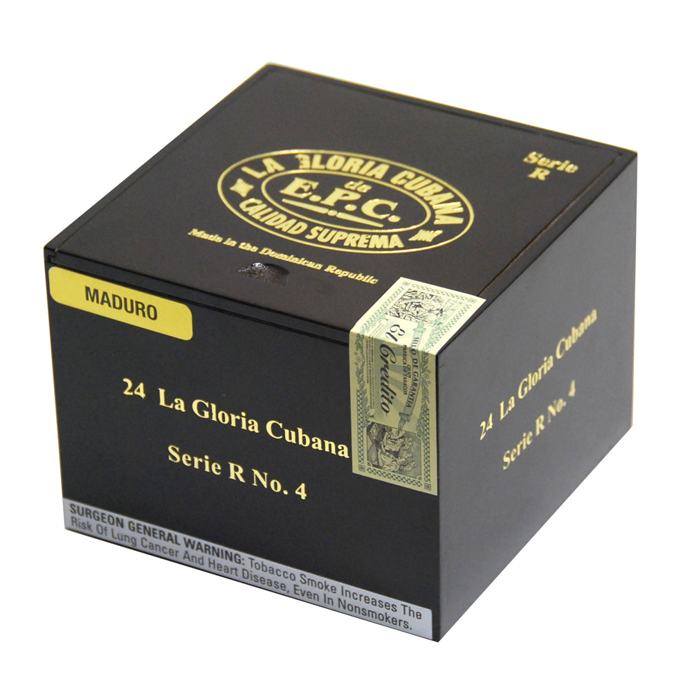La Gloria Cubana Serie R No. 4 Maduro Cigars Box of 24 1
