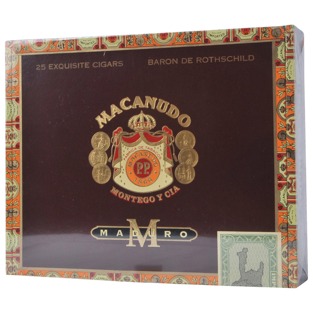Macanudo Maduro Baron De Rothchild Cigars Box of 25 1