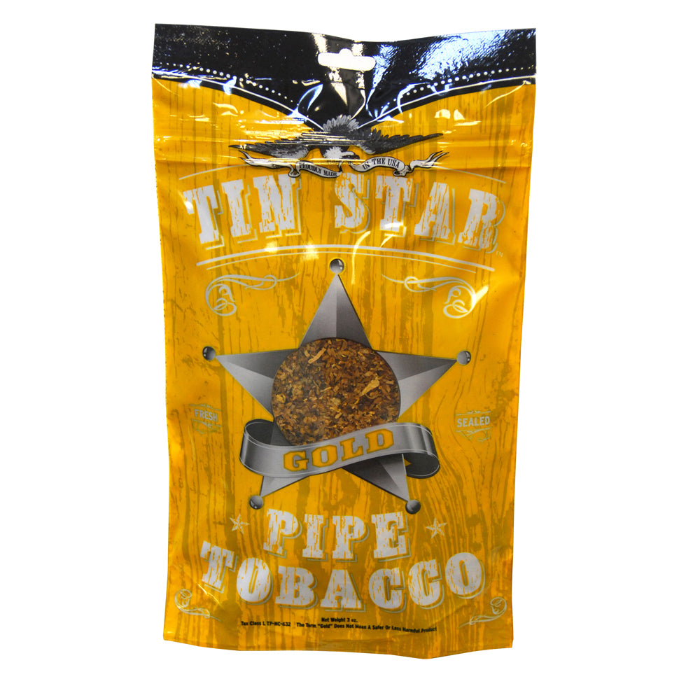Tin Star Gold Pipe Tobacco 3 oz. Bag 1