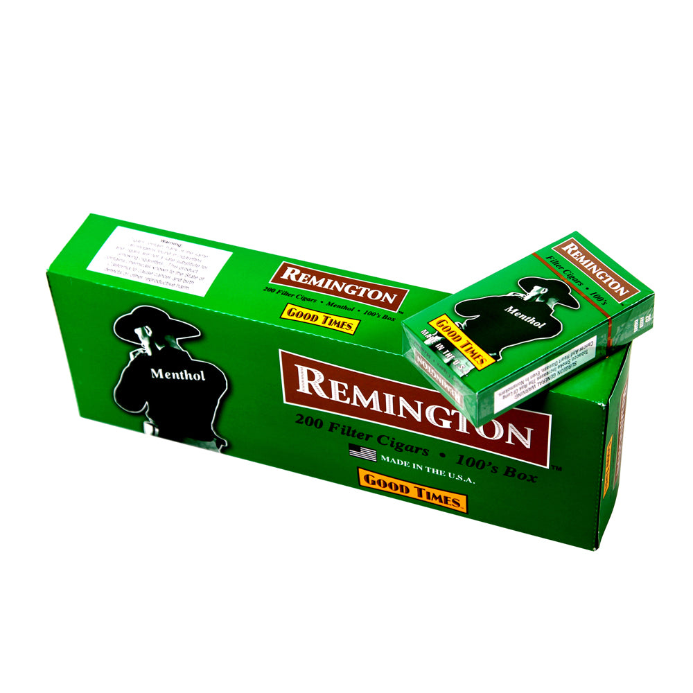 Remington Menthol Filtered Cigars 10 Packs of 20 1