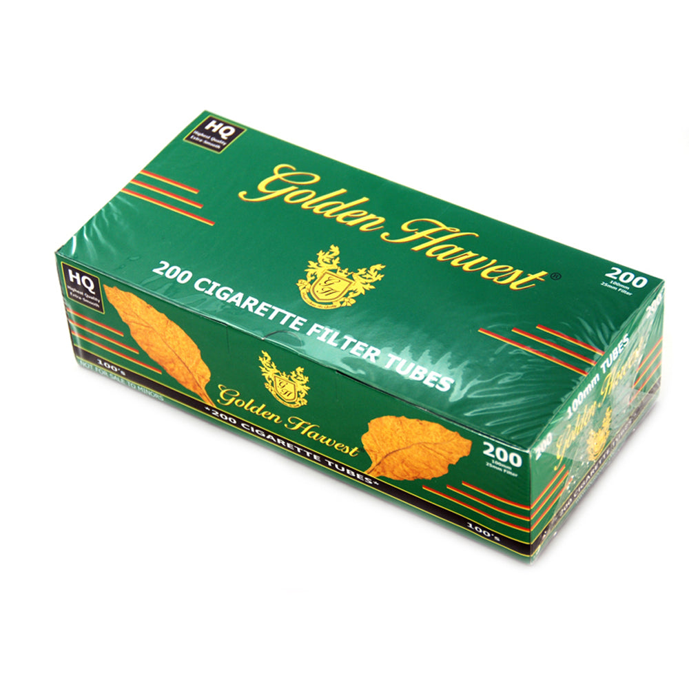 Golden Harvest Filter Tubes 100 mm Menthol 5 Cartons of 200 1