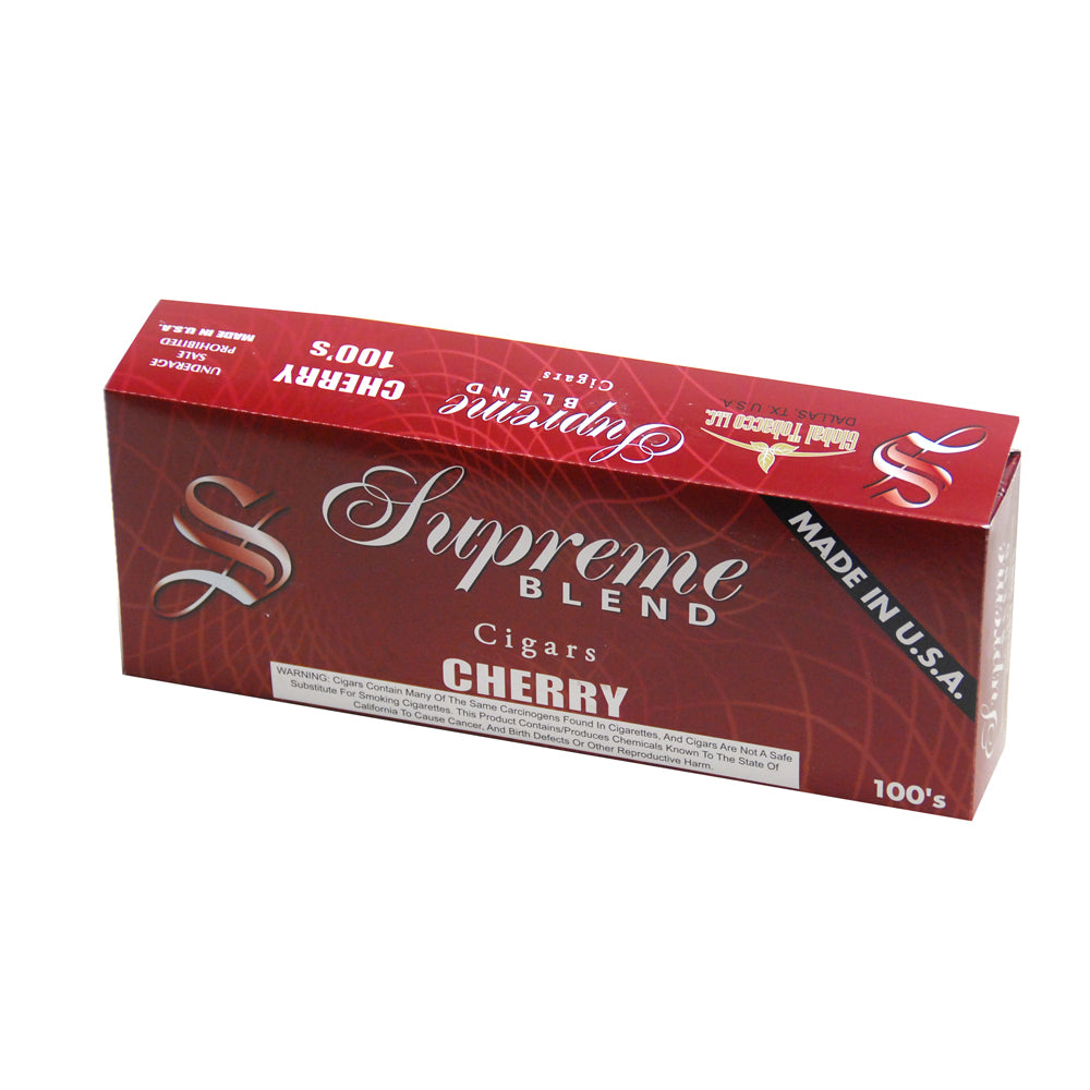 Supreme Blend Cherry Filtered Cigars 10 Packs of 20 1