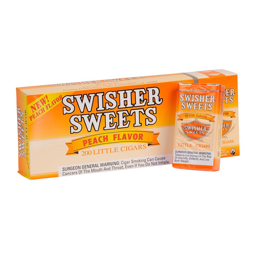 Swisher Sweets Little Cigars 100mm 10 Packs of 20 Peach 3