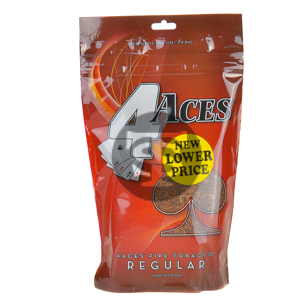 4 Aces Regular Pipe Tobacco 6 oz. Bag – Tobacco Stock
