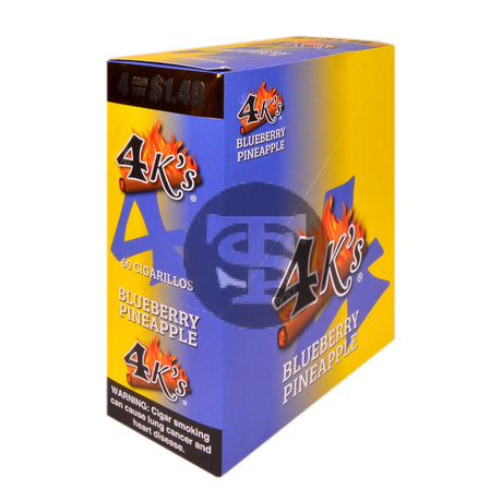 4 Kings Cigarillos 15 Packs of 4 Blueberry Pineapple Pre-Priced $1.49