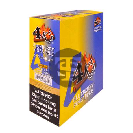 4 Kings Cigarillos 15 Packs of 4 Blueberry Pineapple Pre-Priced $1.49