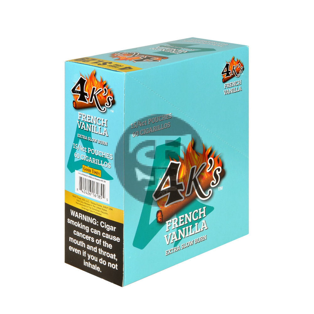 4 Kings Cigarillos 15 Packs of 4 French Vanilla, $1.29 pre-price – Tobacco  Stock