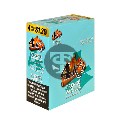 4 Kings Cigarillos 15 Packs of 4 French Vanilla $1.29 pre-price