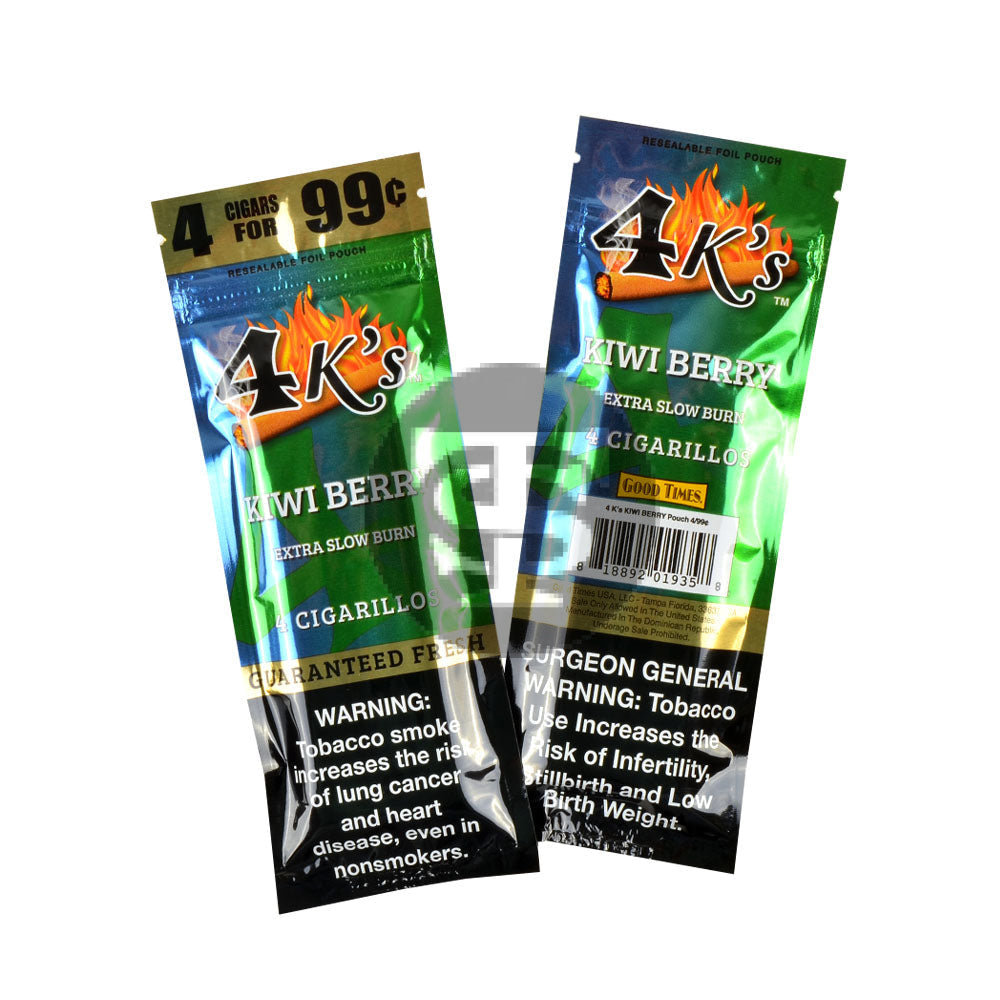 4 Kings Cigarillos 15 Packs of 4 Kiwi Berry